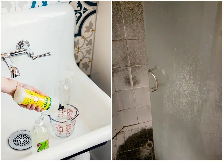 comment nettoyer porte de douche en verre calcaire coulissante astuces nettoyage entretien salle de bain 