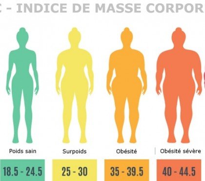 comment savoir si surpoids obèse poids normal indice masse corporelle imc