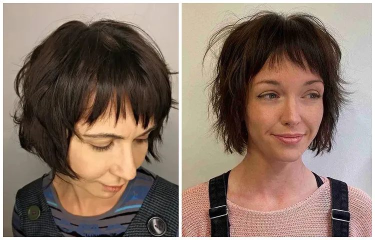 coupe de cheveux femme 2023 rajeunissante 40 50 ans dégradé frange effilée courte cheveux courts dégradés sophie marceau