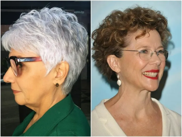 coupe de cheveux femme 70 ans forme visage forme lunettes incompatibilité vieillit