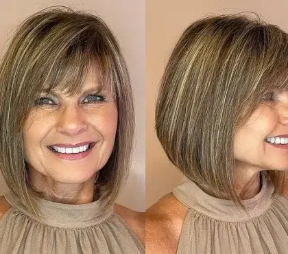 coupe facile à coiffer femme 60 ans idées coiffure rajeunissantes
