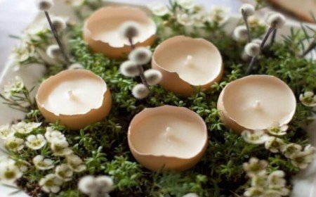 déco de pâques à faire soi même avec récup et coquilles d'oeufs