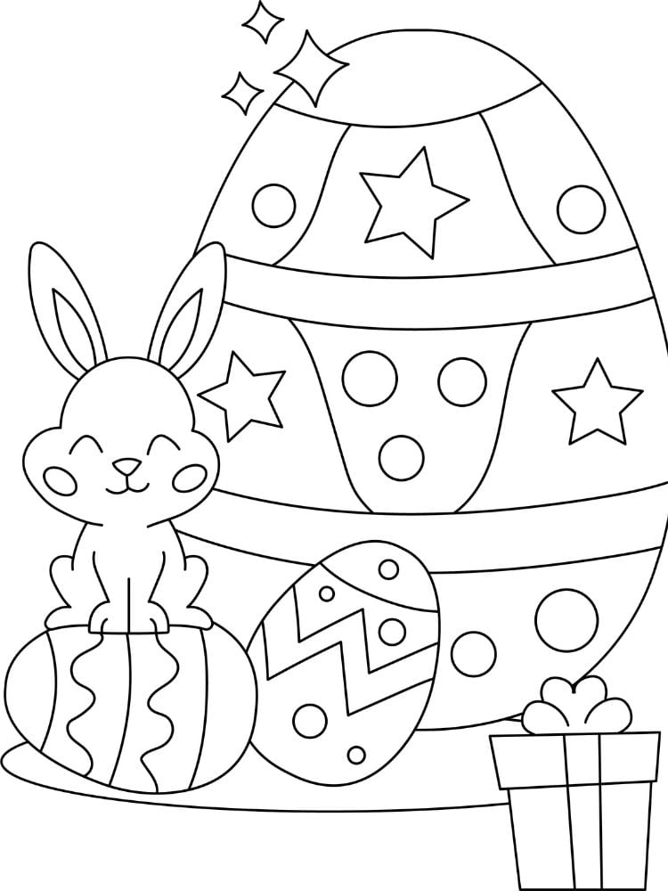 décorer un oeuf de pâques avec un petit lapin