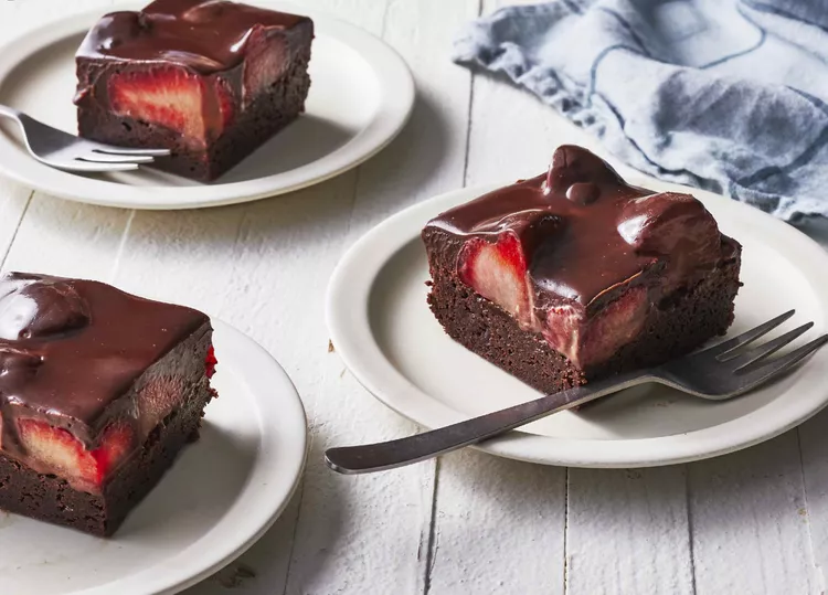 desserts aux fraises brownies recette ingredients