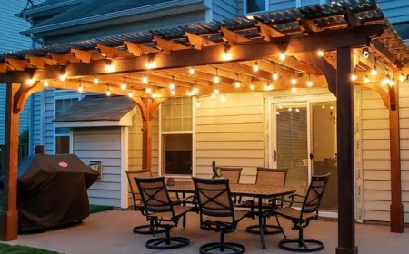 éclairage terrasse extérieur design
