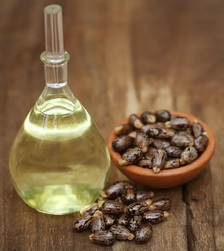 huile ricin remède naturel contre cheveux plats fins raides sans volume