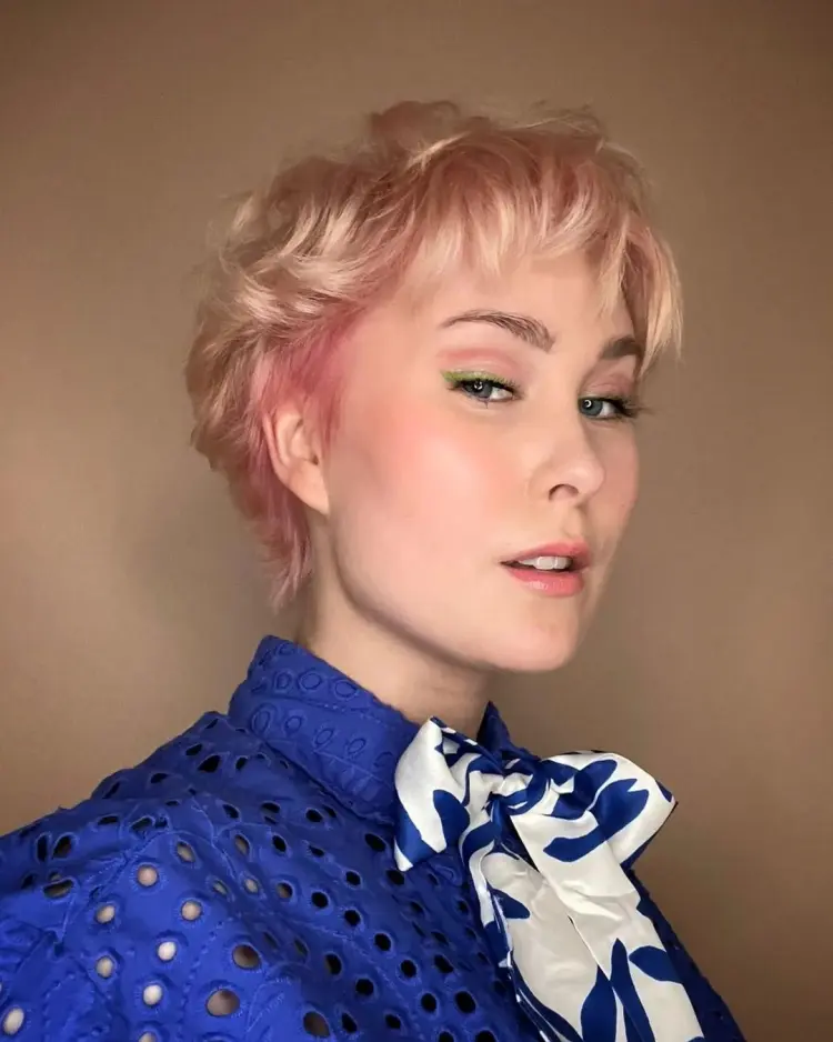 quelle coupe courte après 30 ans femme pixie cut blond