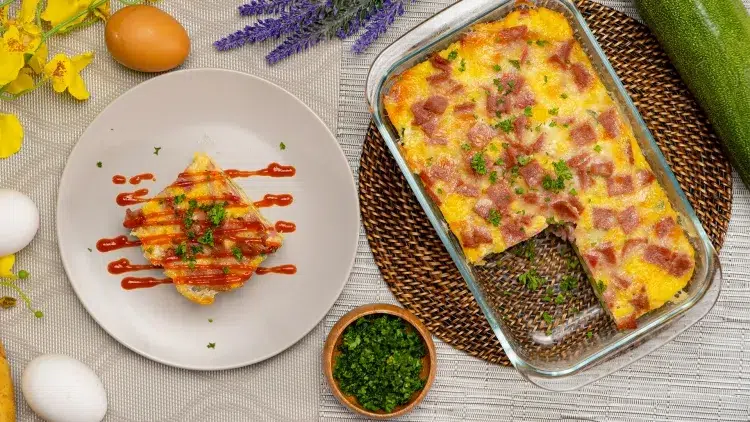 recette gratin de courgettes simple rapide originale déjeuner dîner pique nique boîtes lunch école