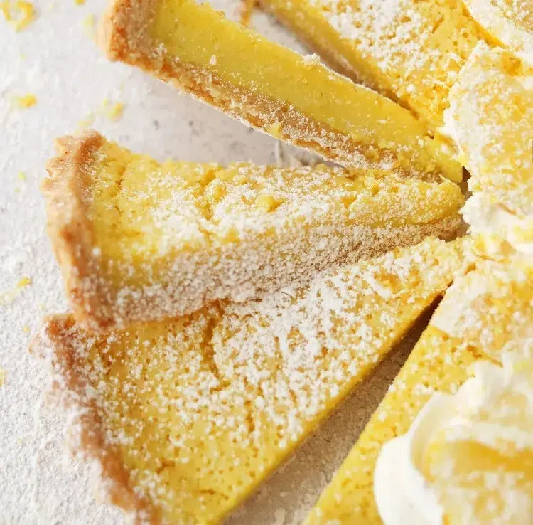 recette printemps tarte au citron facile légère poudre amande sans meringue au four