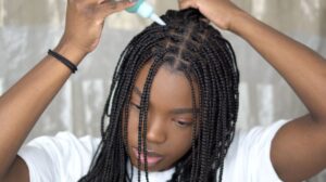 tresses africaines coupe carré plongeant