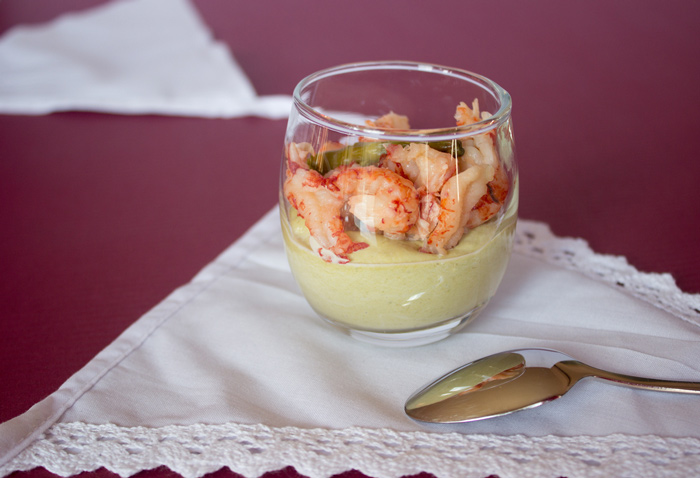 verrine avec asperges