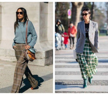 comment porter le tartan après 50 ans jupe ecossaise femme longue mode motifsmanteau 2023 pantalon vetements