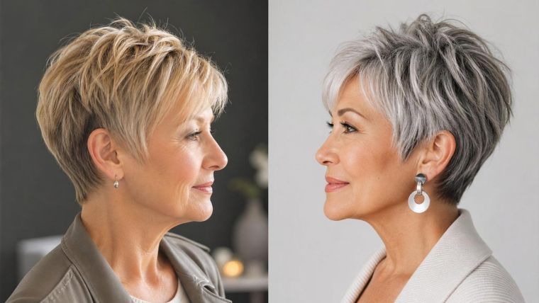 colorations rajeunissantes pour femme 60 ans tendance 2023 blond platine