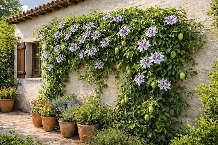 comment planter une passiflore contre un mur