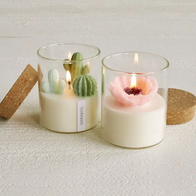 idées de cadeaux pour la fête des mères 2023 bougies fleurs cactus