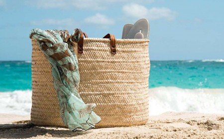 sac de plage tendance 2023 tissu paille pas chere rond bambou cabas demi lune idees mode