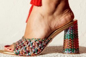 sandales à talons femme été 2023 tendance en filet