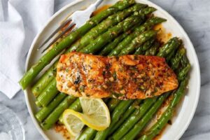 saumon en airfryer paprika ail recette facile rapide poisson succulent apserges