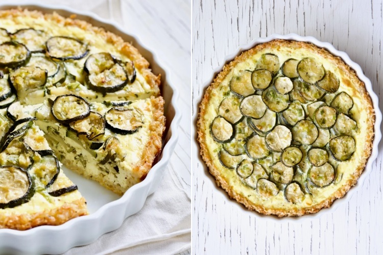 quiche courgettes feta