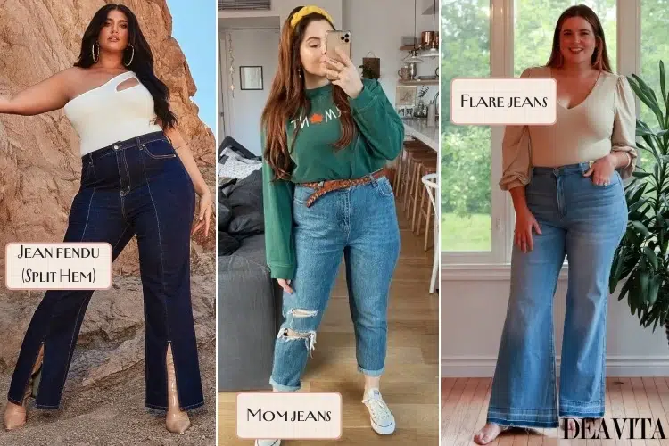 types de jeans pour femme ronde