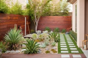 amenager son jardin avec des galets améliorer aspect mur coin repos contourner allées