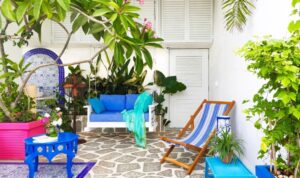déco grecque extérieur terrasse aménagement