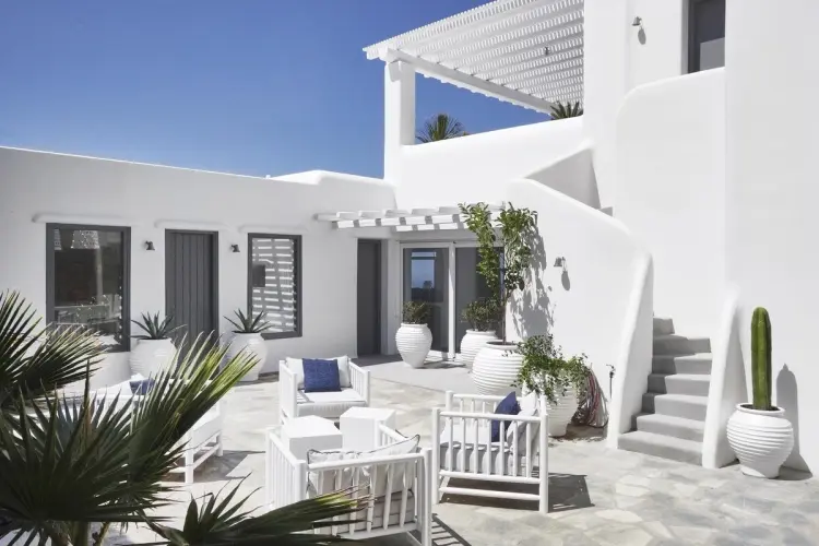 décoration terrasse de style grec idées été 2023