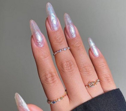 meilleure tendance déco ongles nail art manucure été 2023 mermaid nails