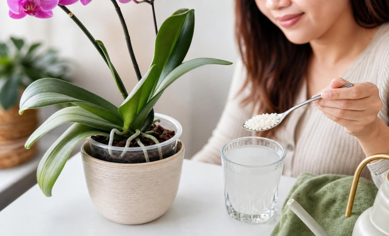mode emploi engrais naturel liquide fait maison eau de riz pour arroser les orchidées astuce faire refleurir orchidée qui ne fleurit pas