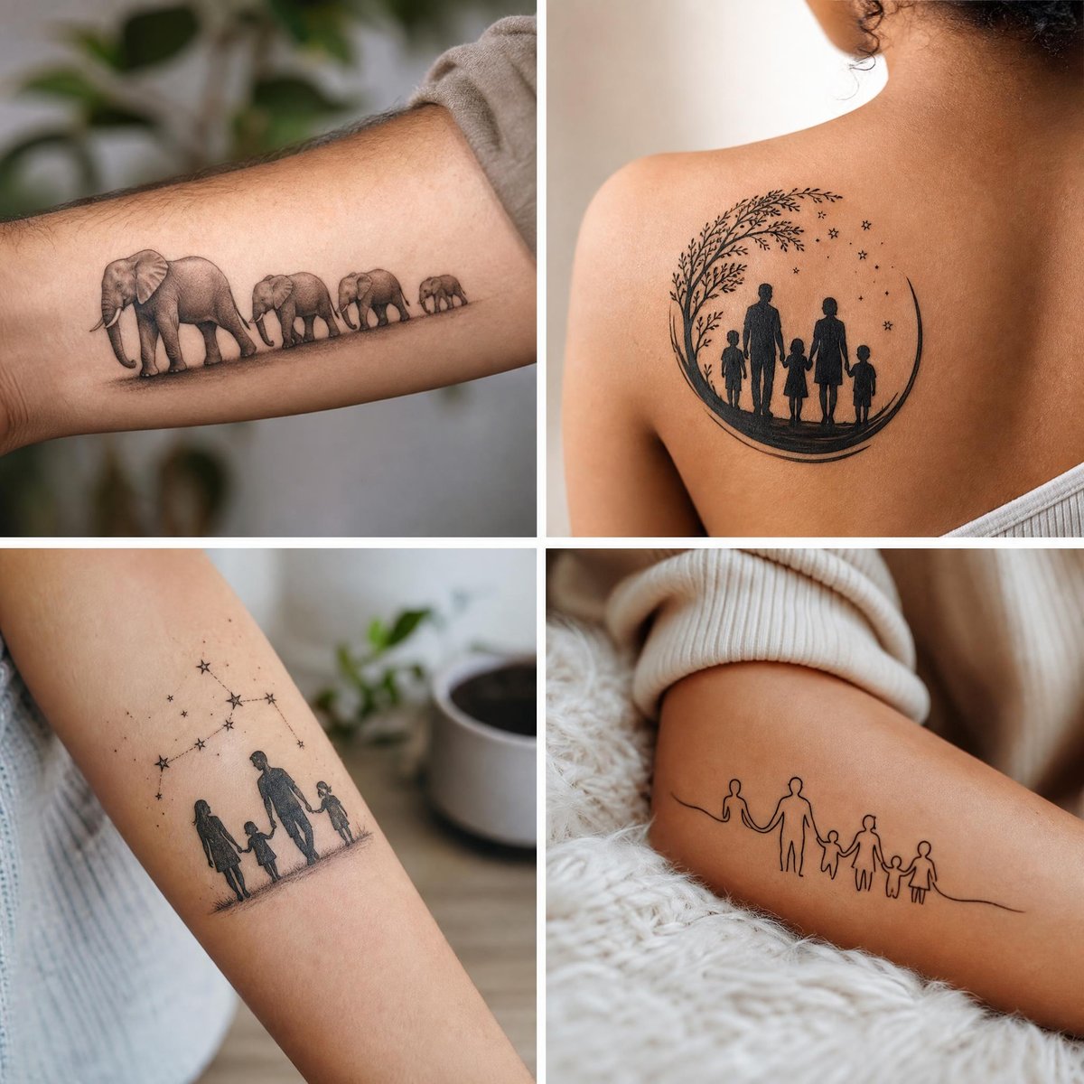 tatouage famille discret et significatif