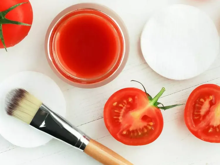 Mascarilla de belleza con tomate para la cara contra la irritación de la piel Yogur para cocinar acné antienrojecimiento cuidado de la cara en el hogar antiguo mujer