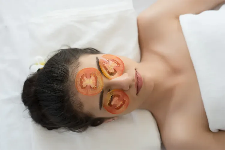 Mascarilla De Tomate Contra El Acné Rejuvenecimiento Anti Enrojecimiento Antienvejecimiento Hogar Cuidado Facial Vitaminas Femeninas