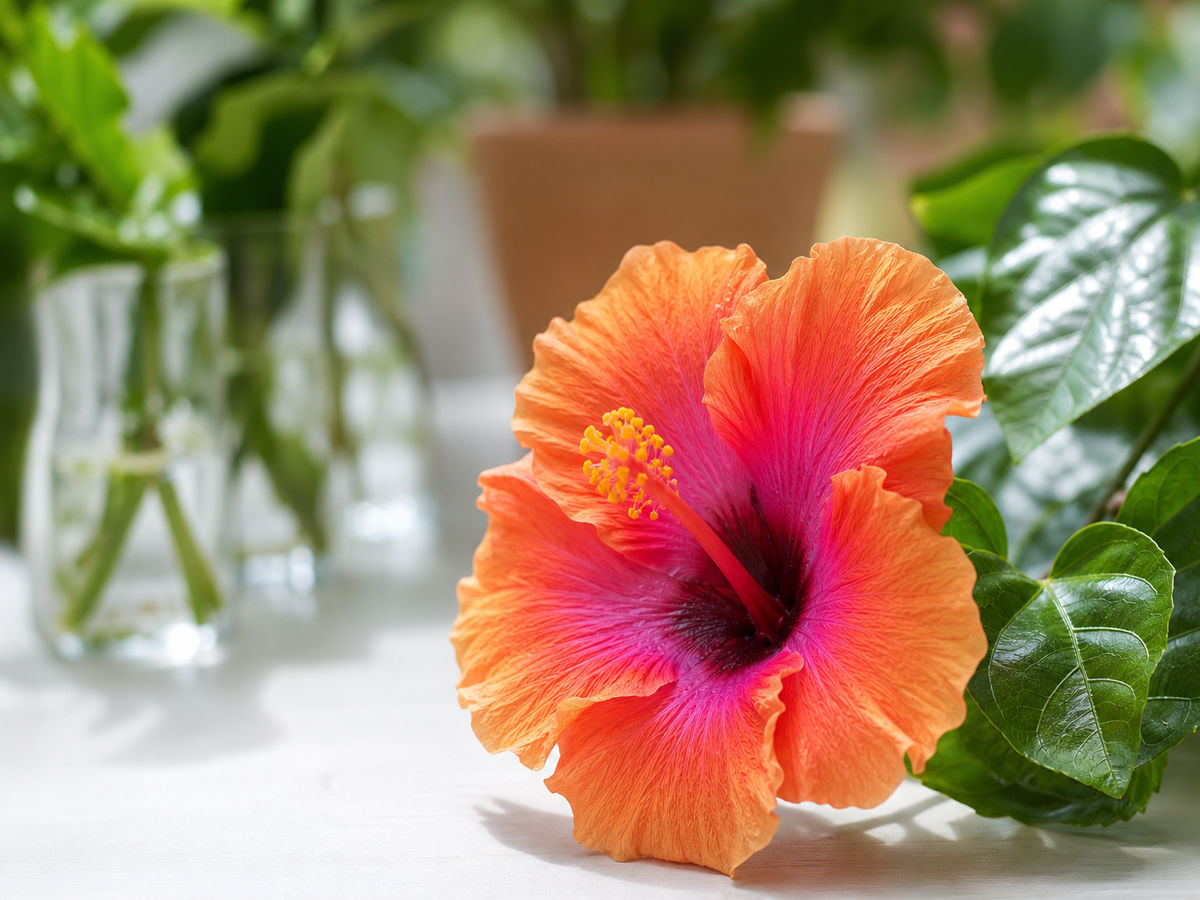 bouturer un hibiscus d'intérieur instructions bouturage de l'hibiscus