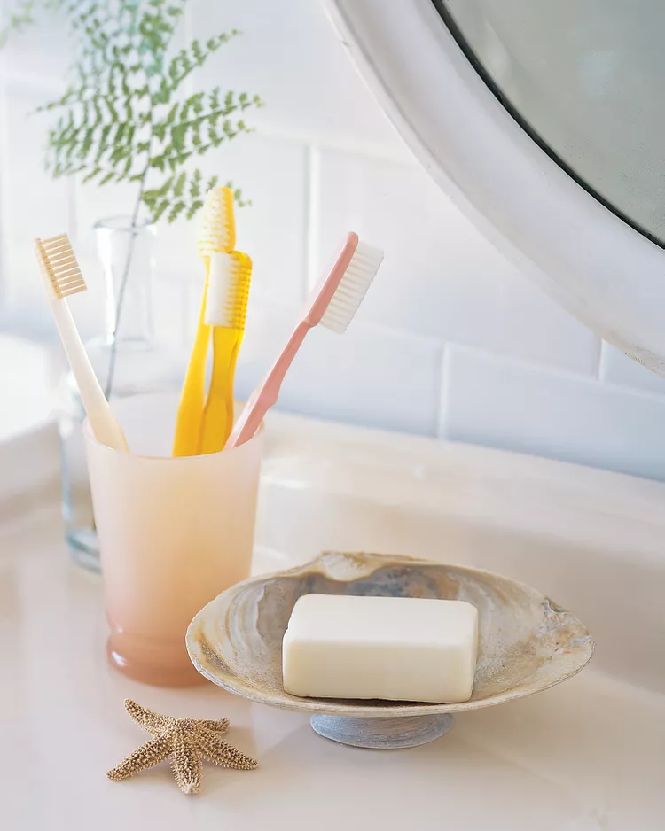 bricolage avec coquillages objets utiles jolis faciles fabriquer porte savon