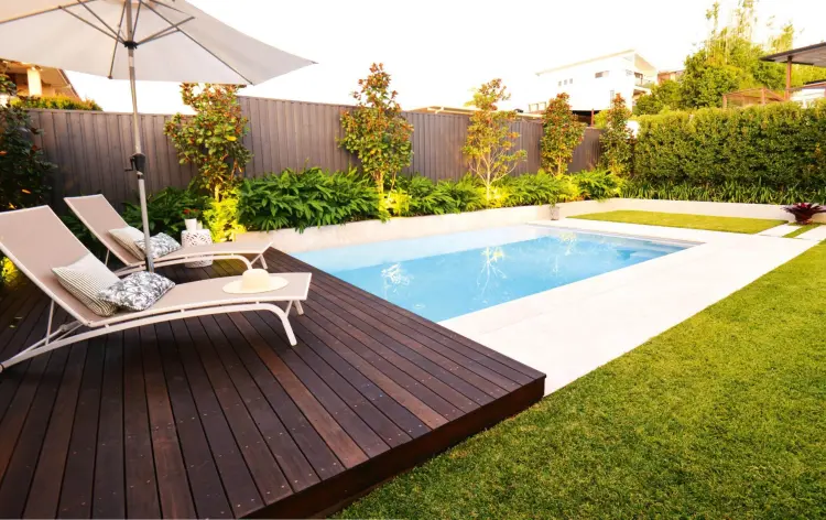 coin repos avec piscine jardin design 2023