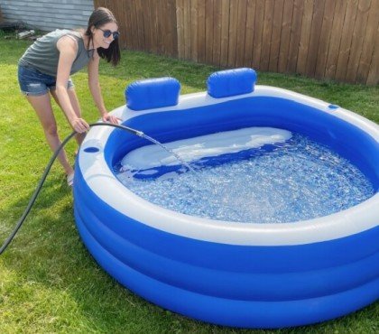 comment entretenir une piscine gonflable propre eau trouble verte renouvellement deux semaines