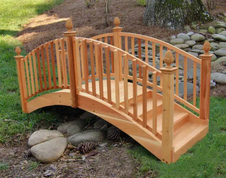 comment fabriquer un pont de jardin en bois tutoriel