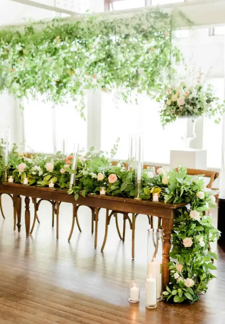 idée déco table mariage tendance été style botanique rustique champetre