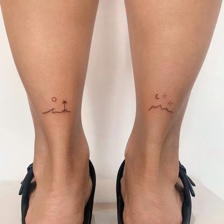 idée petit tatouage pour femme sur les chevilles