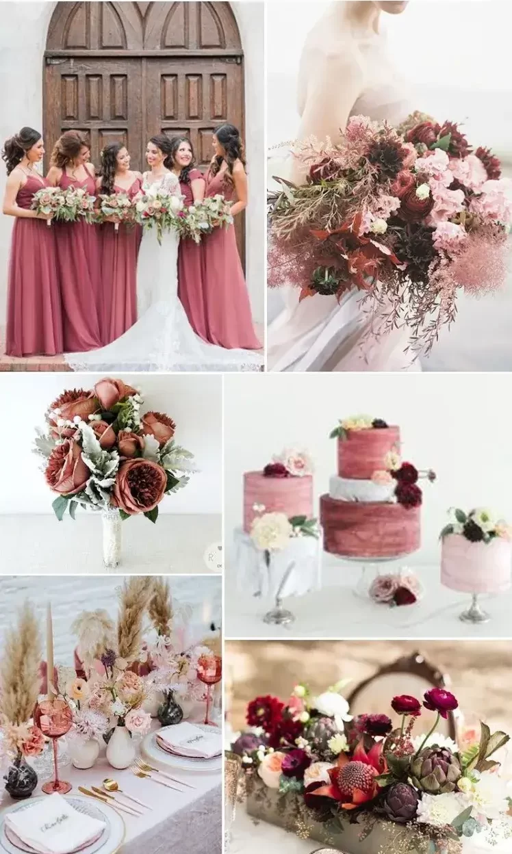 idées déco table mariage tendances été 2023 fleurs robes gateau rose