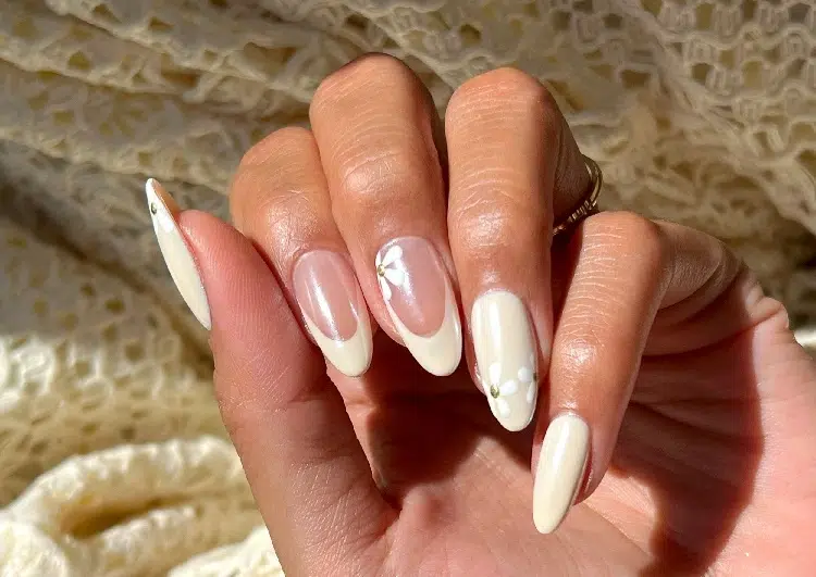 ongles milky french