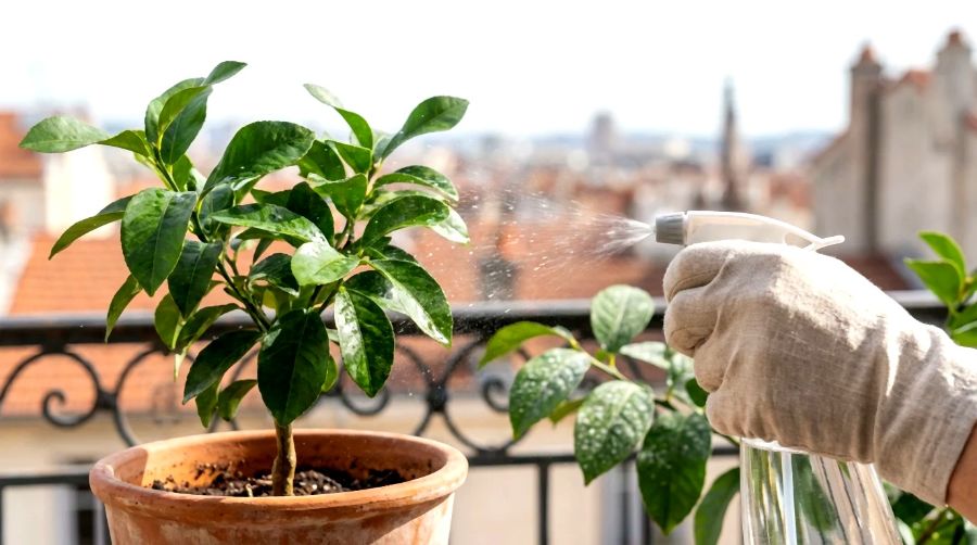 prévention éviter les maladies du citronnier feuilles collantes