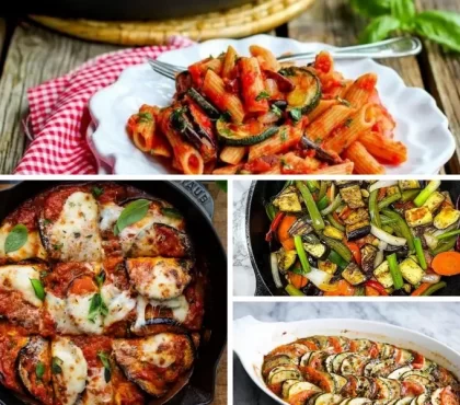 recette courgette et aubergine idées repas végétarien pour l'été