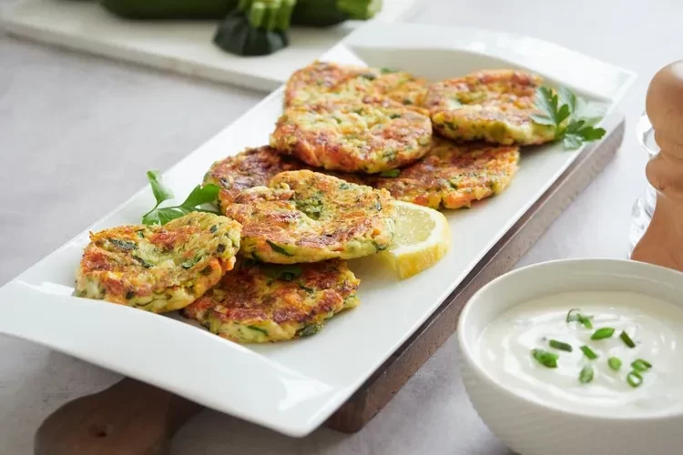 recette galettes de courgettes au four idée saine été repas facile