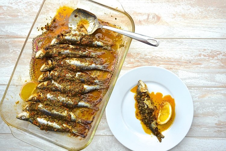recette sardines à la chermoula marocaine sauce marinade bien préparer les sardines
