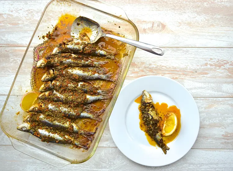 recette sardines à la chermoula marocaine sauce marinade bien préparer les sardines