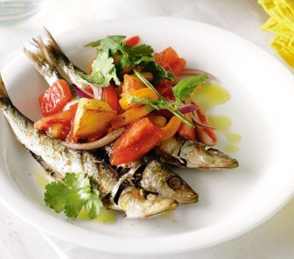 recette sardines grillées avec salade portugaise pommes de terre au four