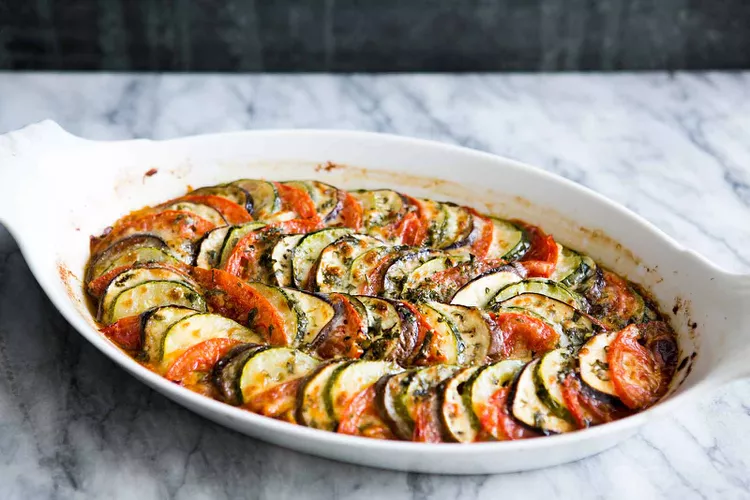 recette tian de courgettes et aubergines ingrédients préparation repas provençal été