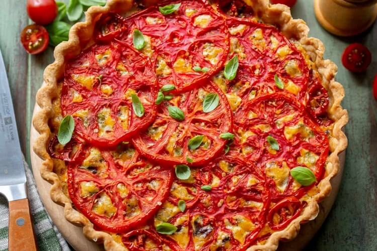 recettes avec tomates en août déjeuner dimanche préparer tarte tomates cerises