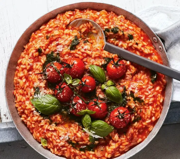 recettes avec tomates en août risotto végétarien goût excellent produits bio